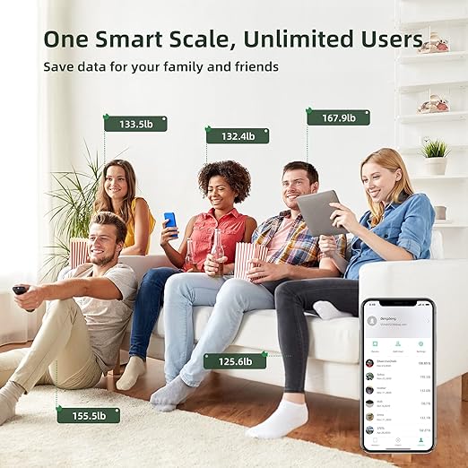 Posture Smart Scale for Body Weight Digital Bathroom Scales for Body Fat Weighing Scale for Fitness Tracking with app High Accurate Body Composition Monitor with BMI Bluetooth, Green