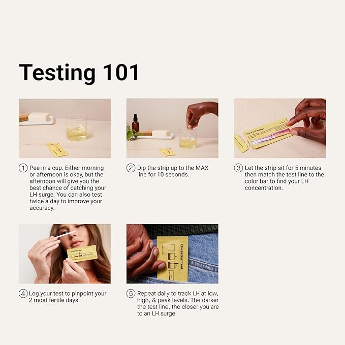 Modern Fertility Ovulation Test | Reliable at-Home Test Helps You Identify Fertile Days, Predict Ovulation, and Get in Sync with Your Cycle, FSA HSA Approved | 40 Test Strips