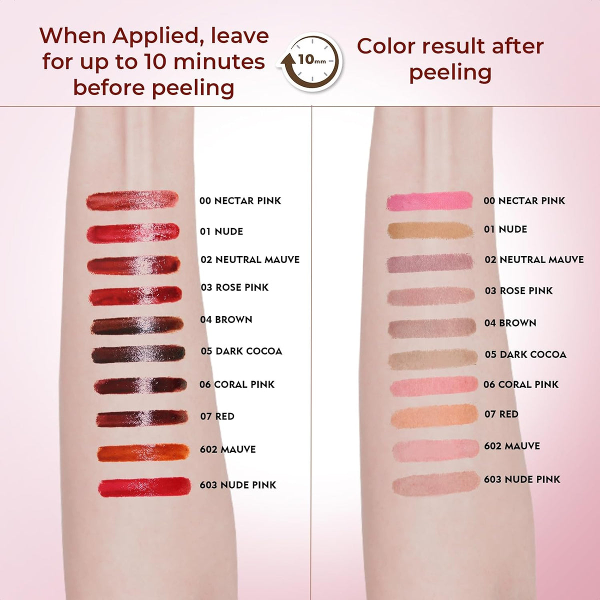 Lip Liner Stain Peel Off with Tweezer, Long Lasting Matte Lip Tattoo, Highly Pigmented Color Lip Tint Makeup, Waterproof, Transfer-proof Lipstain for Women, for All Skin Types