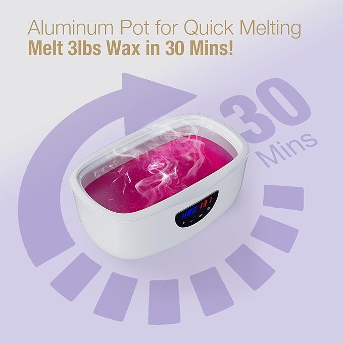 Paraffin Wax Machine for Hands and Feet, Paraffin Wax Warmer with Auto Mode for Beginner-Friendly Home Spa, All-in-One Kit for Paraffin Bath