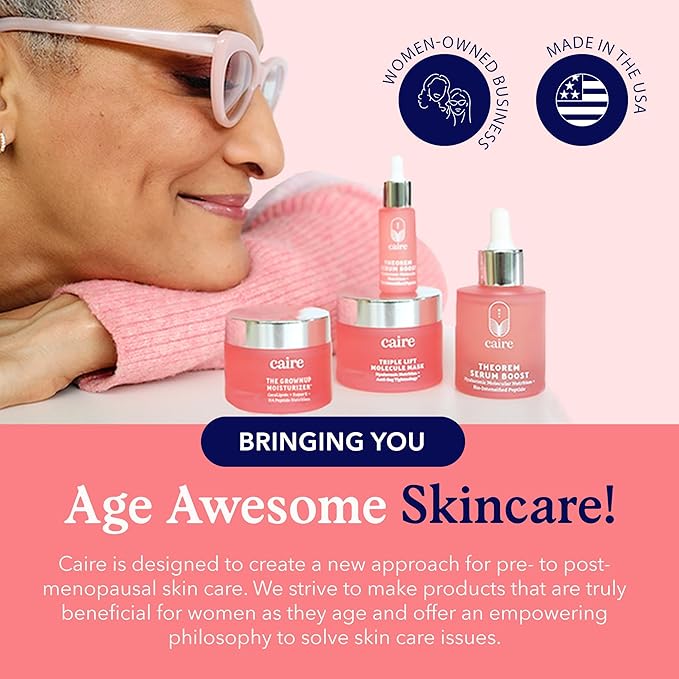 Caire ‘Own Your Age’ Bioavailable Hyaluronic Acid Collagen Peptide Serum for Face, Eyes + Neck | 15ml