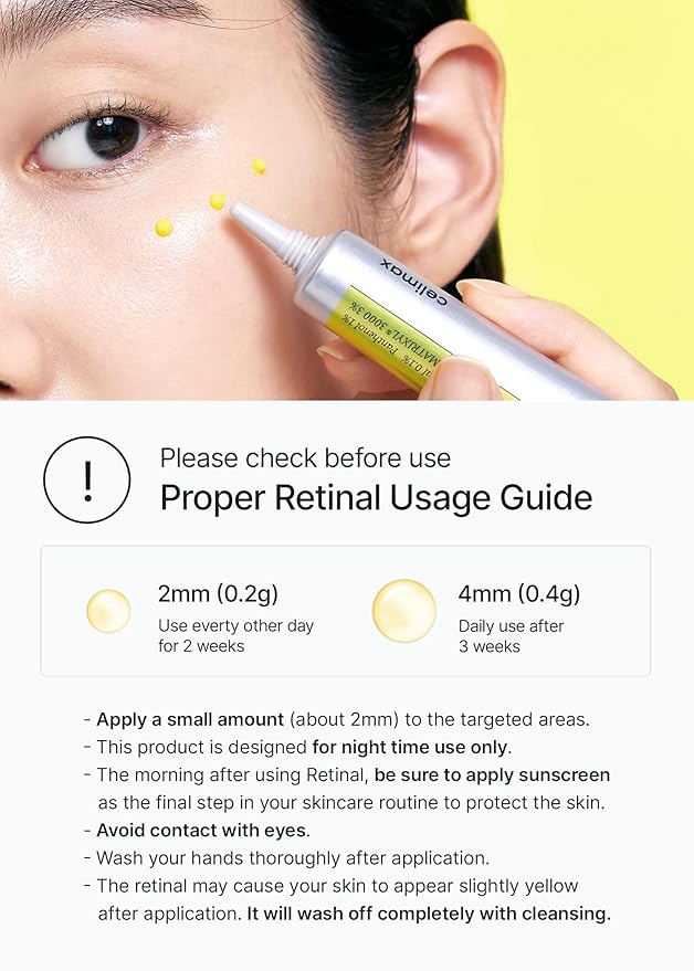 celimax The Vita A Retinal Shot Tightening Booster Duo Set 15mlx2 | with Retinal 0.1%, Matryxyl 3%, Pore Minimizer, Wrinkles & Fine Lines, Firmer Skin