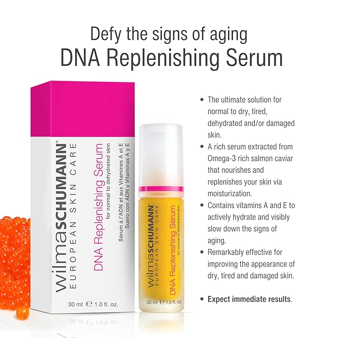 Wilma Schumann DNA Replenishing Serum for Face, Nourishing Facial Serum, 1 oz
