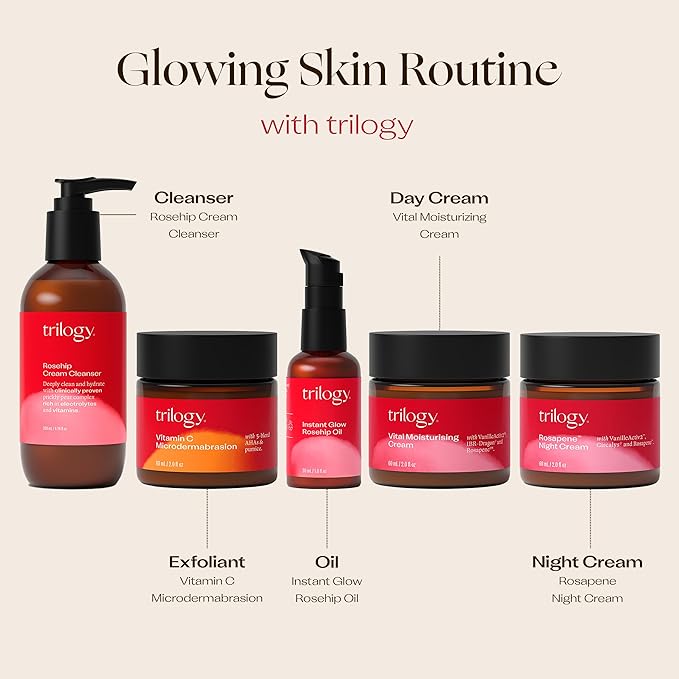 Trilogy Vital Moisturising Cream, Enhanced Formula with Rosapene, VanilleActiv2 & IBR-Dragon, 2.0 fl oz