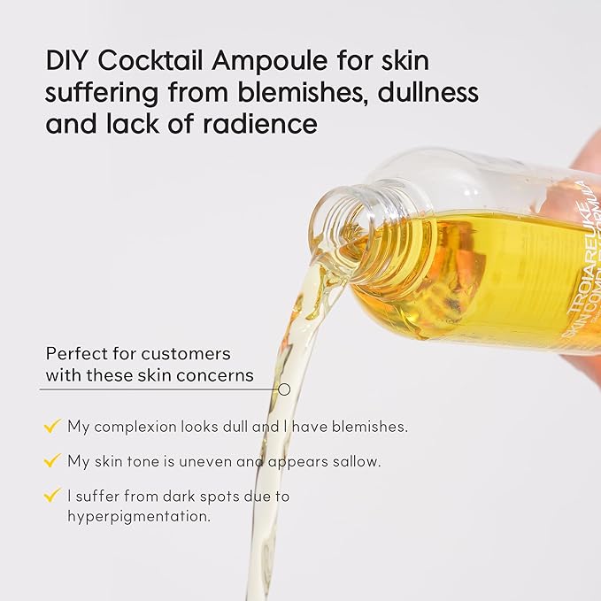 TROIAREUKE H+ Cocktail Ampoule Toner (6.76 Fl. Oz., Yellow)