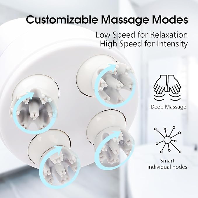 Scalp Massager Hair Growth Electric Head Massager Scalp Massage Tool for Headaches, Head Scratcher Stress Relax, Cat Dog Head Massager