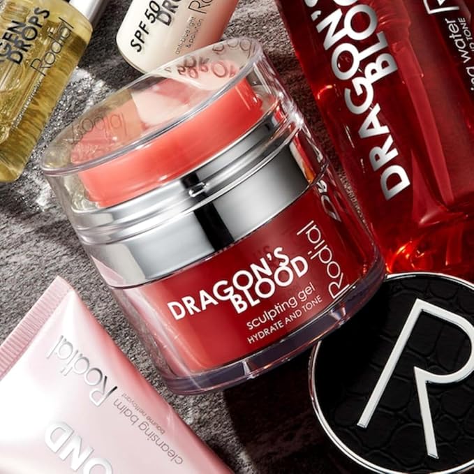Rodial Dragon's Blood Sculpting Gel 0.3 fl oz - Rejuvenating, Ultra-Hydrating Face Cream - Refreshing Gel/Cream Formula - Triple Action Collagen Formula for a Firmer, Tighter and Smoother Skin Look