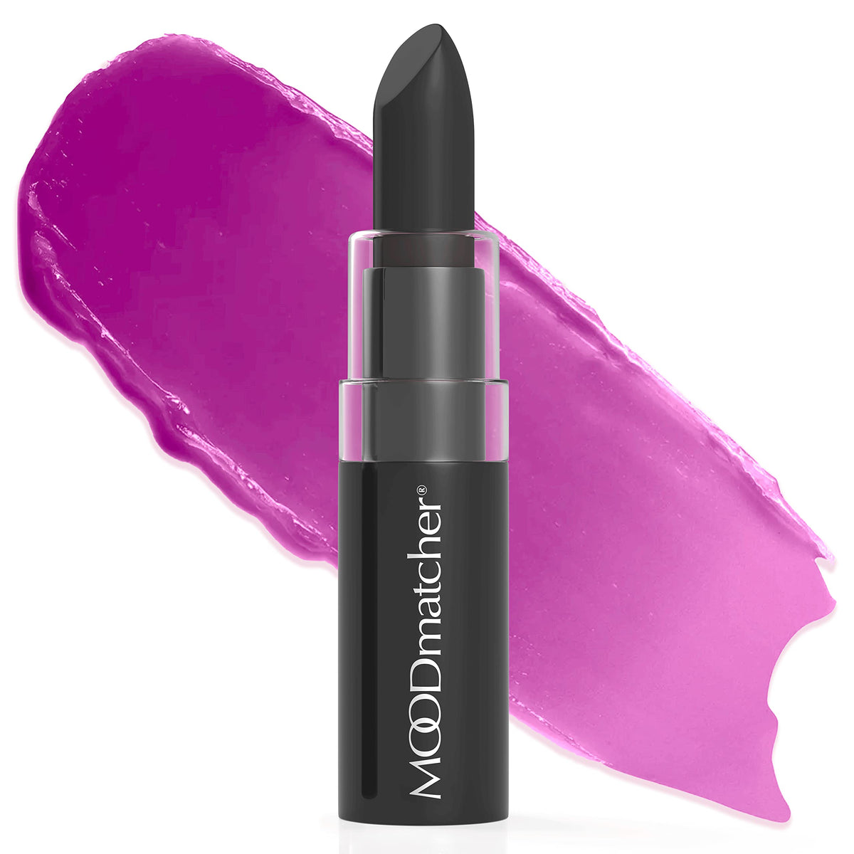 MOODmatcher Original Color Changing Lipstick – 12 Hours Long-Lasting, Moisturizing, Smudge-Proof, Glamorous Personalized Color, Premium Quality – Made in USA (Black)