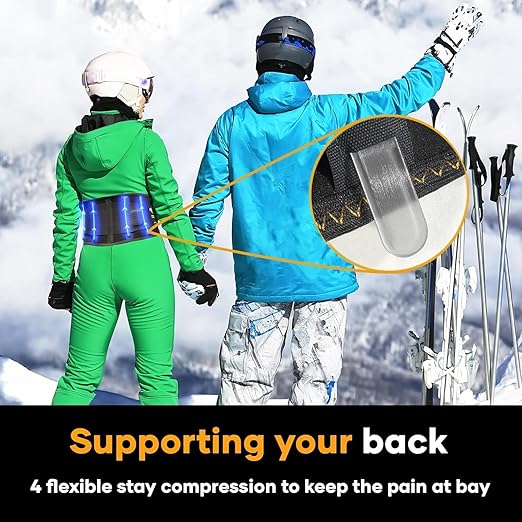 PLUS Lower Back Brace for Lifting at Work with Ergonomic Dimensional Lumbar Pad - Back Support Belt for Pain Relief for Men and Women - Medical Grade Orthopedic Waist Compression (3X-Large)
