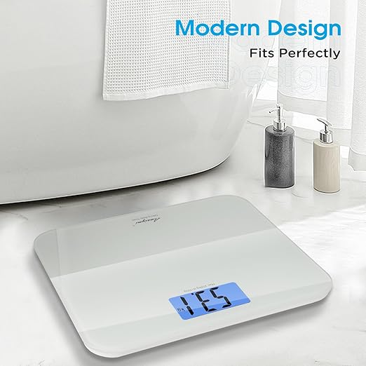 Talking Scales for Body Weight, Highly Accurate Digital Talking Bathroom Scale with Large LCD Screen, Auto On & Off, Talking Scales for Visually Impaired or Elderly, Includes Batteries, 551 LB