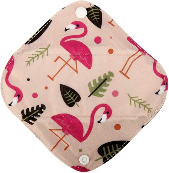 5 XS Panty Liners 1 Wet Bag Cloth Menstrual Pads Reusable Washable (Butterflies, XS Panty Liners)