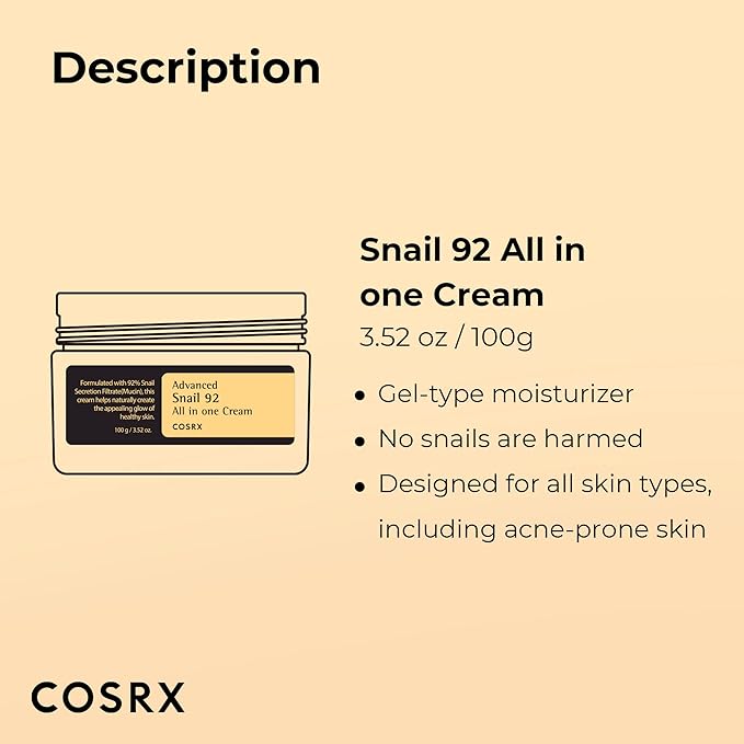 COSRX Skin Cycling Routine - Snail Mucin 92% Cream + Retinol 0.1 Cream, Recovery Set for Face and Neck, Fine Lines Spot Treatment, Repair Moisturizer for Face