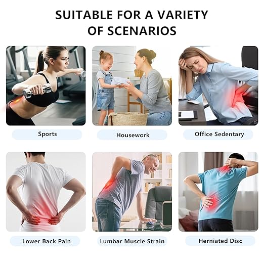 Lumbar Back Brace for Lower Back Pain Men and Women, Adjustable Backbrace with Lumbar Support Brace Pad, Breathable Design Belt Relief From Sciatica, Herniated Disc, Scoliosis, Size M
