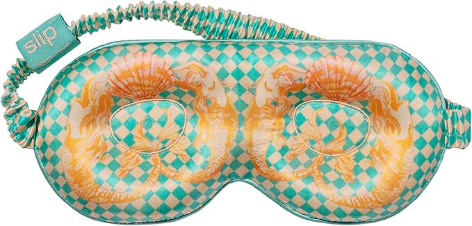 slip Meribella Contour Sleep Mask | Pure Silk, 100% Mulberry Silk | Contoured Design for Light Blocking | Soft, Adjustable Strap | Ideal for Travel