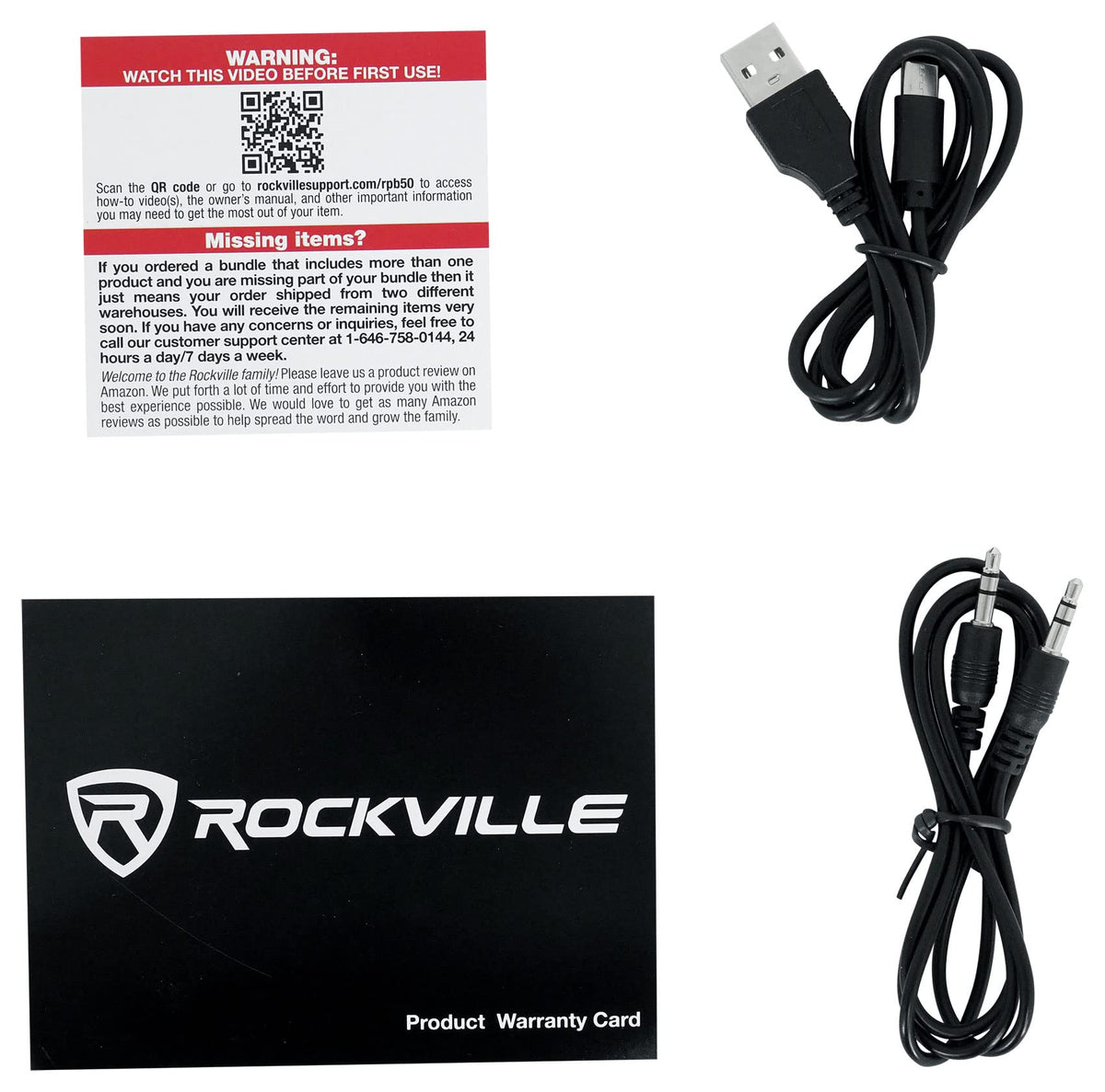 Rockville RPB50 40W Portable Bluetooth Speaker, TWS Linking, LED Lights, Long Battery, Perfect for Parties and Outdoor Adventures