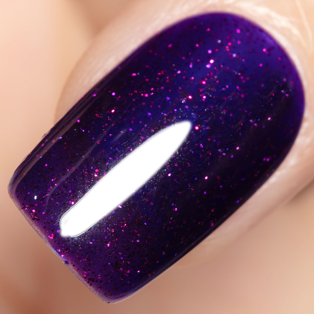 YTD Likomey Gel Nail Polish,15ml Secret Purple Glitter UV Nails Gel,Spring Summer Shiny Sparkly Salon Home DIY UV Manicure Nail Art Varnish,SF442