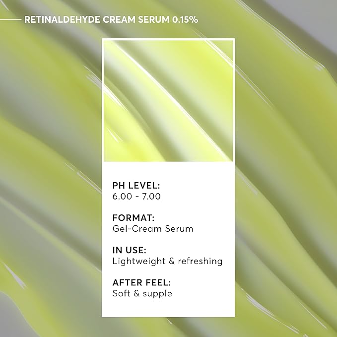 Naturium Retinaldehyde Cream Serum 0.10%, Advanced Anti-Aging & Smoothing Potent Face & Skin Care, 1.7 oz
