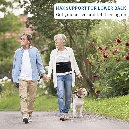 Back Brace with Heating Pad for Lower Back Pain, Cordless Heating Pad for Back, Heated Back Brace for Women and Men, Back Support Brace for Sciatica, Scoliosis, Herniated Disc, Cramps, L