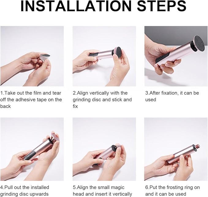 ele ELEOPTION Electric Callus Remover for Feet Electric Foot File Nail Grinder 6 Speed Adjustable Rechargeable Professional Foot Sander Pedicure Tool for Feet Dry Dead Skin Pink