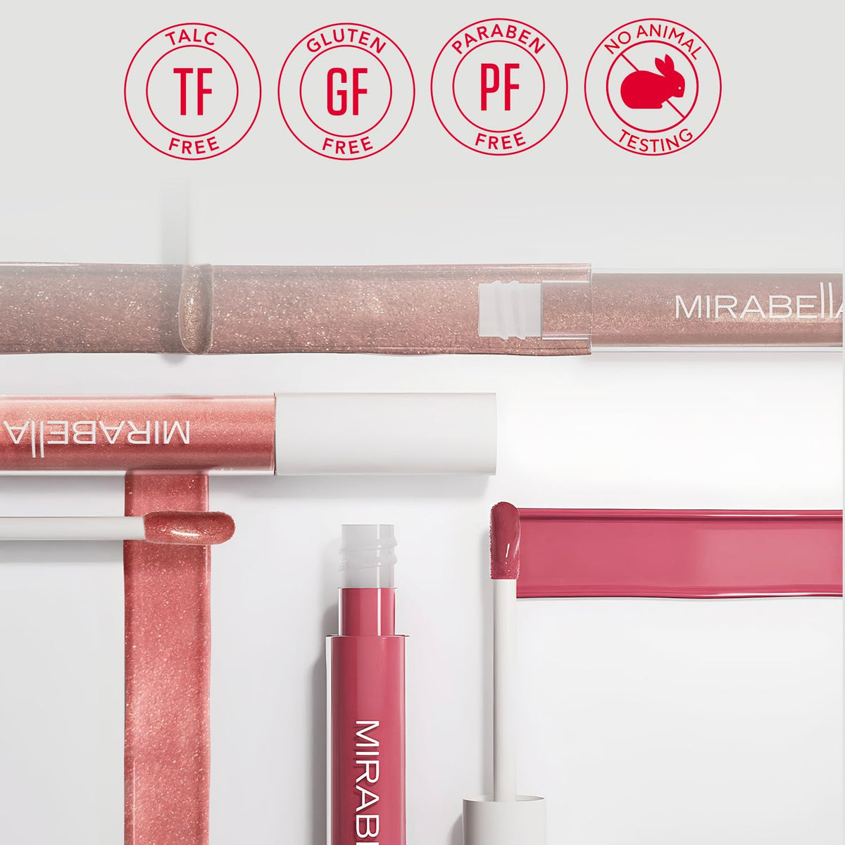 Mirabella Luxe Advanced Formula Matte Lip Gloss, Richly Pigmented Long-Wear and Full-Coverage Liquid Lipstick, Matte Lipstick for Women Stays Put and Won't Dry or Crack Lips, Trendsetter