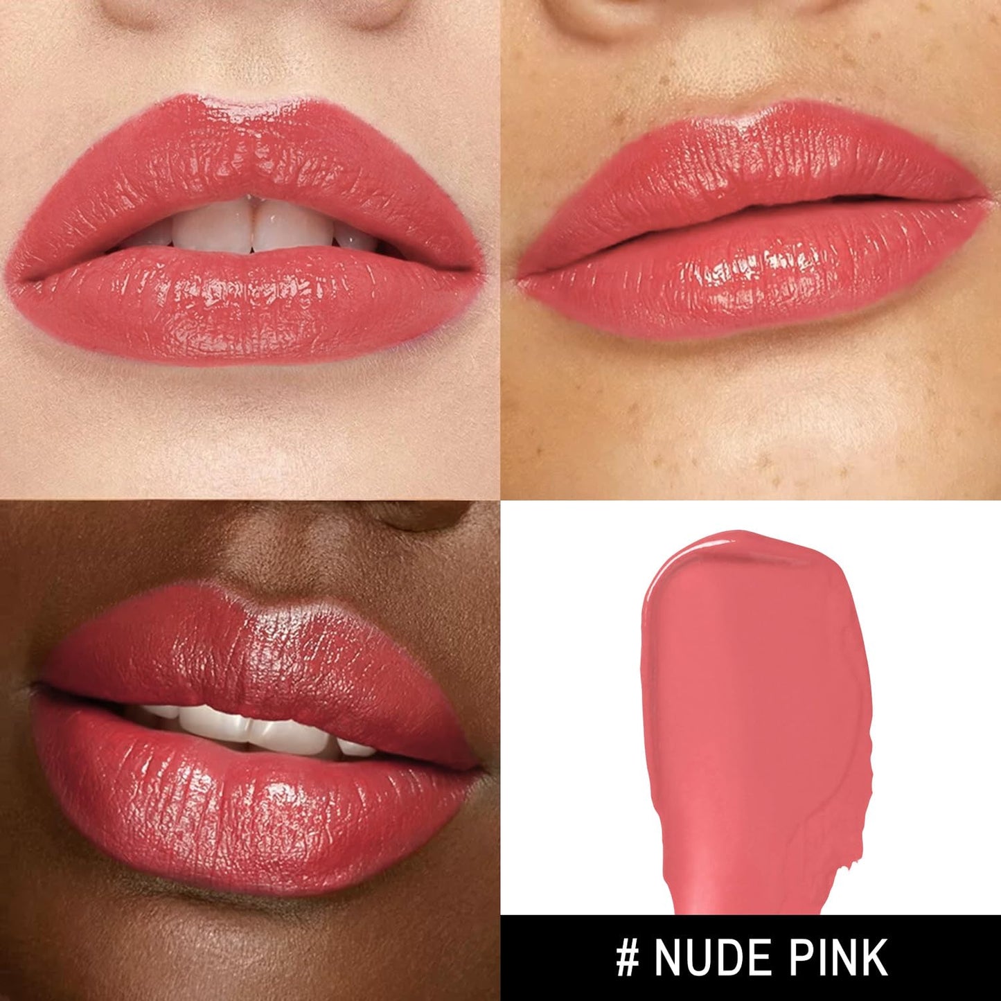 3Pc Moisture Lipsticks for Women Brown Nude Pink Lipstick Hydrate Tinted Lip Balm for Dry Cracked Lips Glossy Lip Color, MA55/58/62
