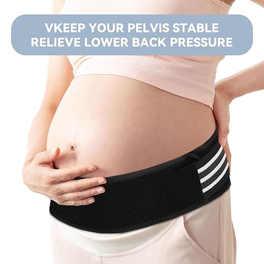 Sacroiliac SI Joint Hip Belt for Women Men-Alleviate Sciatica|Pelvic|Back|Lower Back Support, Pelvic Support Belt, Adjustable Sciatica Lumbar Pain Relief, Trochanter Belt(Black,M,Hip Size 32‘’-47‘’)