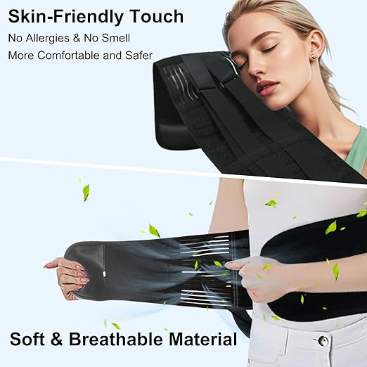 Lumbar Back Brace for Lower Back Pain Men and Women, Adjustable Backbrace with Lumbar Support Brace Pad, Breathable Design Belt Relief From Sciatica, Herniated Disc, Scoliosis, Size XL