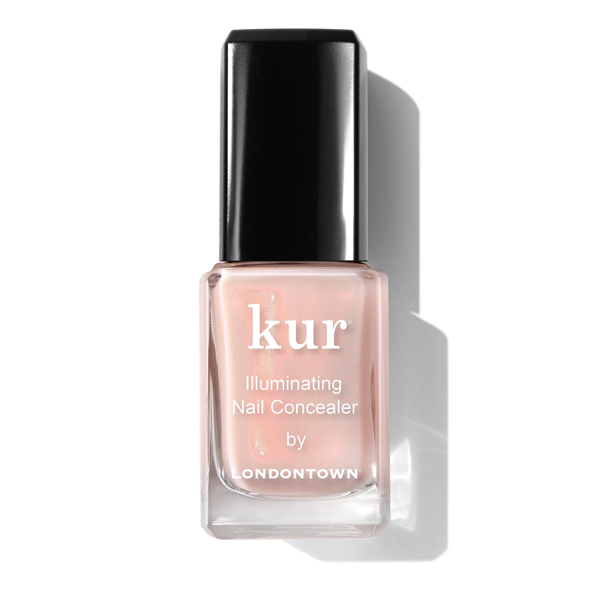 LONDONTOWN Illuminating Nail Concealer, Milky Sheer Bubblegum Pink Polish - Long Lasting Brightening Lacquer Nail Care for Discolored, Yellowing Nails, .40fl oz