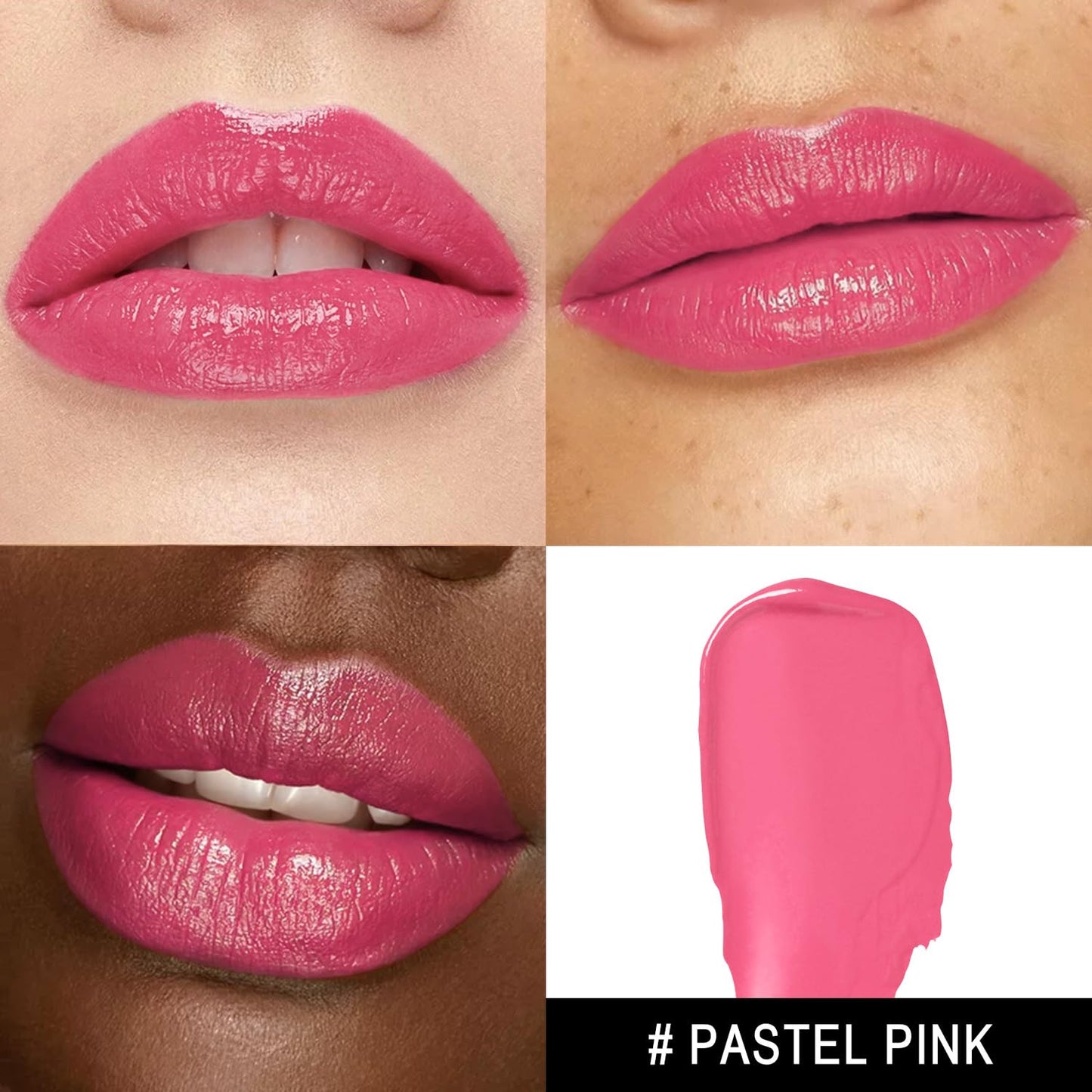 3Pc Moisture Lipsticks for Women Brown Nude Pink Lipstick Hydrate Tinted Lip Balm for Dry Cracked Lips Glossy Lip Color, MA55/58/62