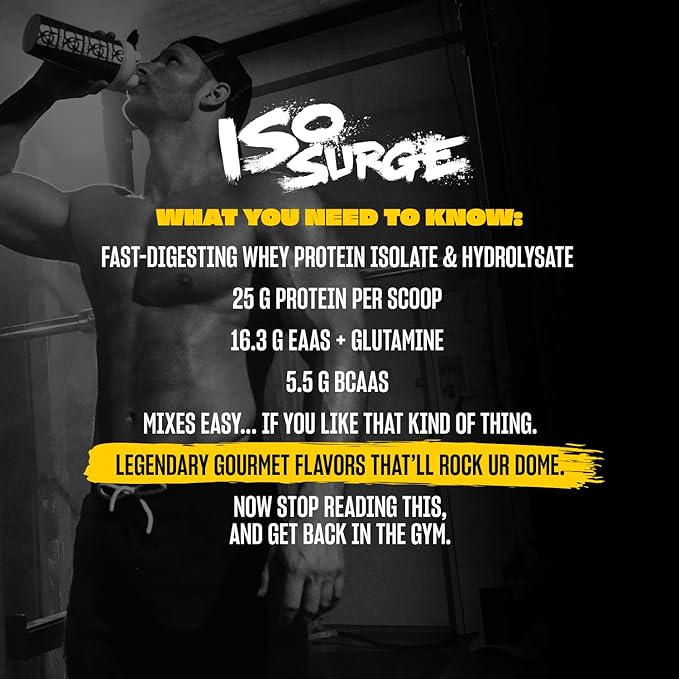 Mutant ISO Surge Whey Protein Isolate Powder Acts Fast to Help Recover, Build Muscle, Bulk and Strength, 5 lb - Vanilla Ice Cream