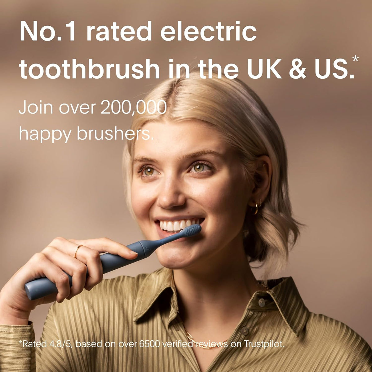 SURI 1.0 Sonic Electric Toothbrush | 40+Day Battery | Designed in California | Sustainable Electric Toothbrush for Adults | Travel Toothbrushes | Tooth Brush | Blue