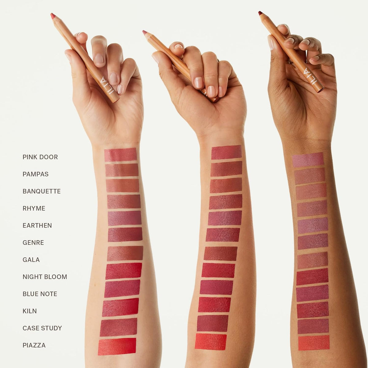 ILIA - Lip Sketch Hydrating Crayon | Hydrate, Plump, Smooth, Strengthen | Long Lasting up to 12-Hours, Bleed-Resistant, Soft-Matte | Barrier-Building, Non-Toxic, Cruelty-Free (Banquette)