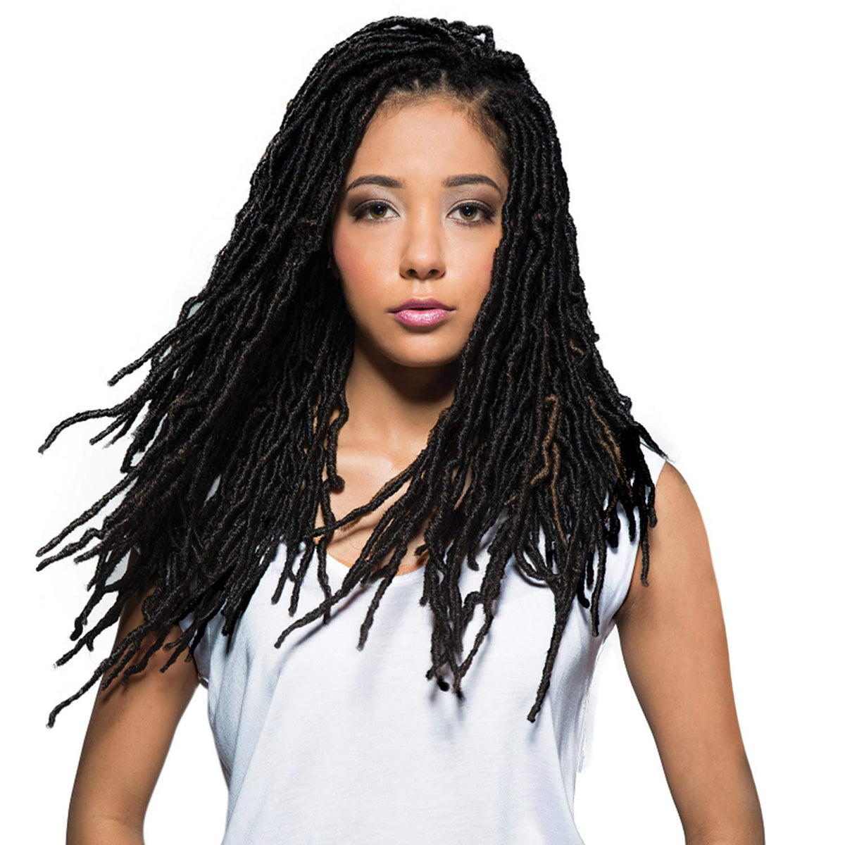 Bobbi Boss Synthetic Hair Crochet Braids African Roots Braid Collection Nu Locs 18" (4-PACK, 2)
