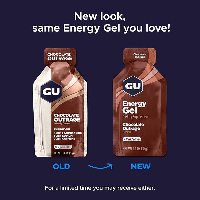 GU Energy Original Sports Nutrition Energy Gel, Vegan, Gluten-Free, Kosher, and Dairy-Free On-The-Go Energy for Any Workout, 24-Count, Raspberry Lemonade