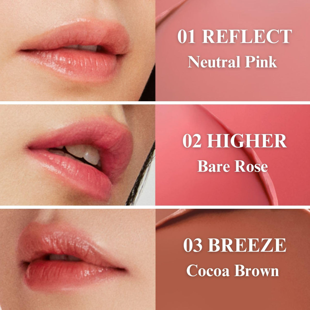 EGLIPS Lip & Cheek Glow Balm - Multi-Use Tinted Melting Balm Blush for Lips & Cheeks Builable and Blendable Texture (02 HIGHER, 0.18 oz)