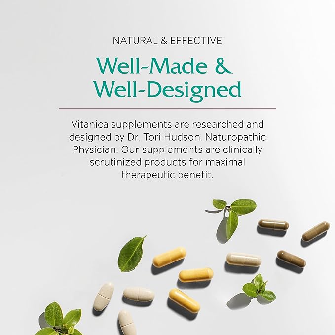 Vitanica FemTeen Symmetry, Vitamins for Teens Daily Multivitamin, Vegan, 120 Capsules