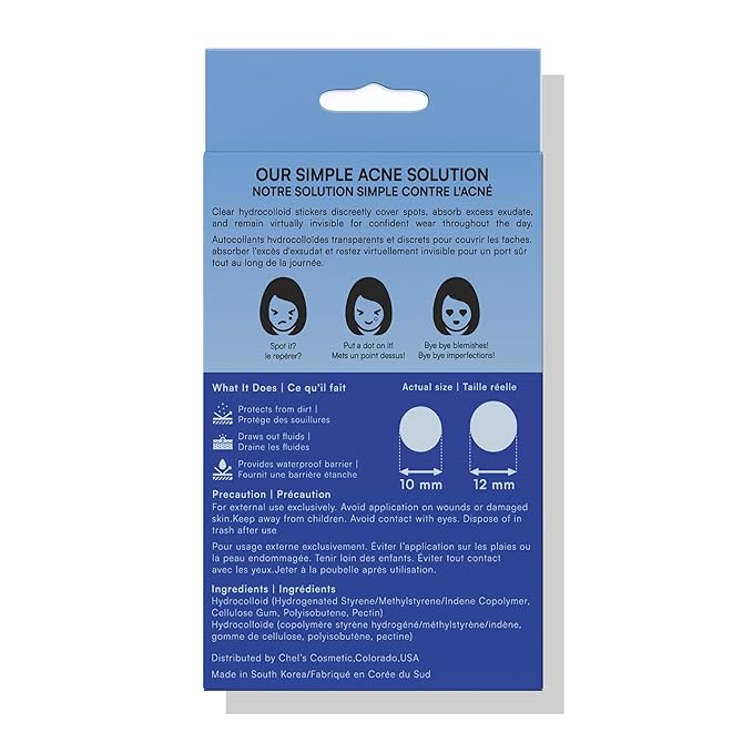 Chel's Magical Cosmetic Acne Pimple Patches | 66 Hydrocolloid Patches for Acne & Zit Treatment | Invisible Spot Cover for Blemishes & Breakouts | Korean Skincare, Safe for Sensitive & Acne-Prone Skin