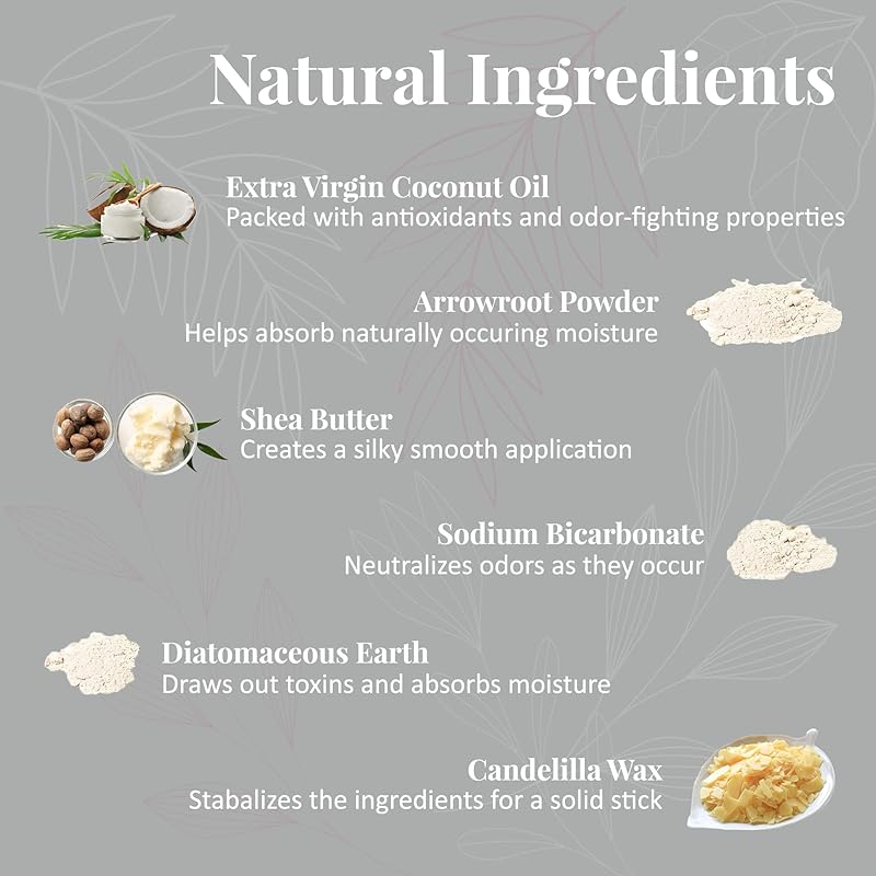 J&L Naturals Aluminum Free Deodorant for Men & Women | 100% Natural Ingredients With Coconut Oil, Shea Butter, & Essential Oils | Sustainable, Eco-Friendly (Naked (Unscented), 3.0 Oz (Single))