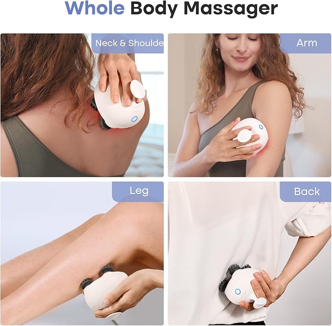 arboleaf Scalp Massager Electric Kneading Head Massager Scalp Stress Relax Portable Rechargeable Hair Massage Waterproof Cat Scratcher, Gifts for Him Her