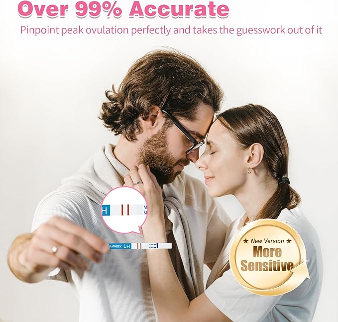 Ovulation Test Strips 50 and Pregnancy Tests 70, HEAL-CHECK Bulk Ovulation Predictor Kit for Women TTC, Over 99% Accuracy, Easy to Use at Home, Individually Wrapped, FSA HSA | 50LH+70HCG+120 Urine Cup