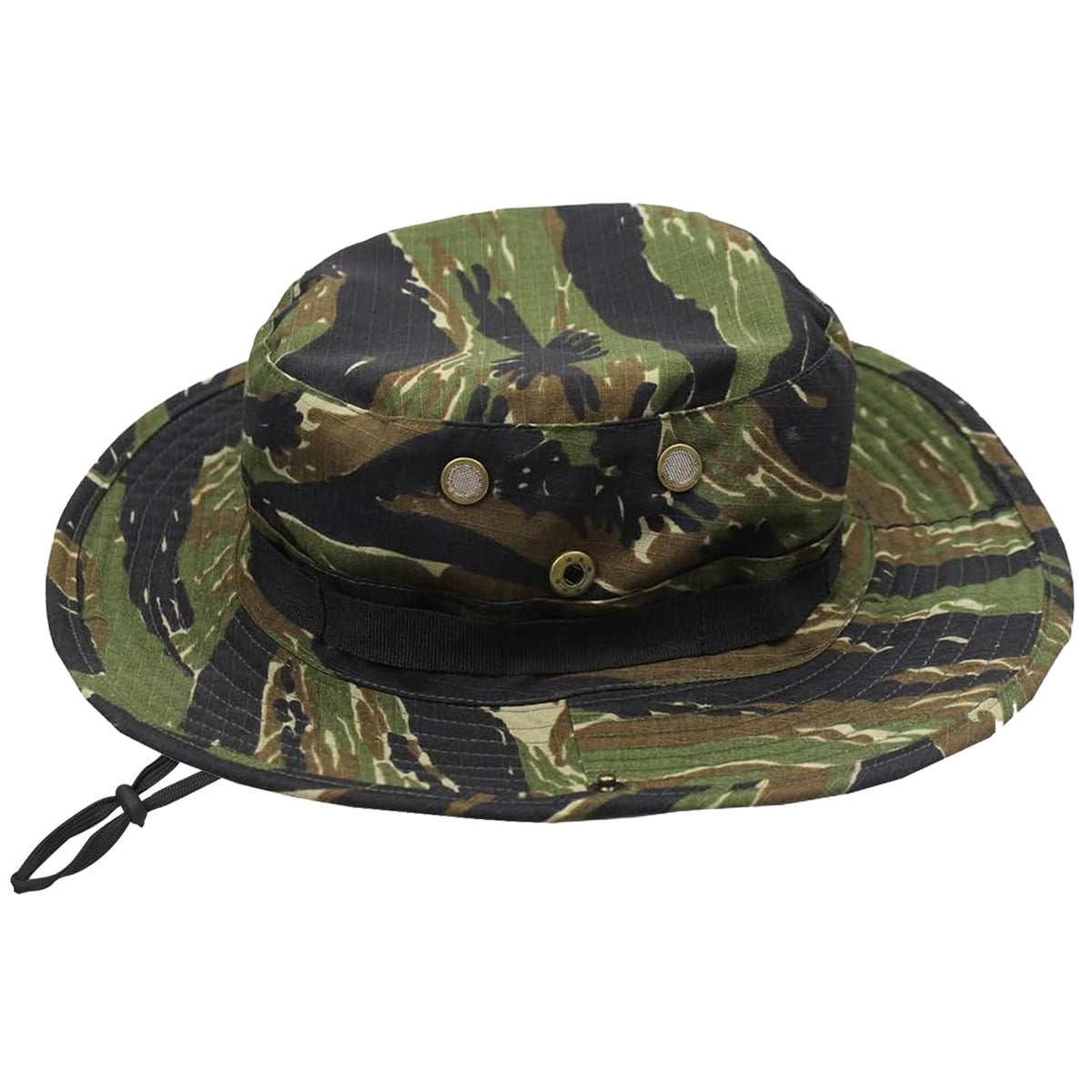 Sun Hats for Men Women Bucket Hat UPF 50+ Boonie Hat Foldable UV Protection Hiking Beach Fishing Summer Safari(1pack-Tiger spot jungle)
