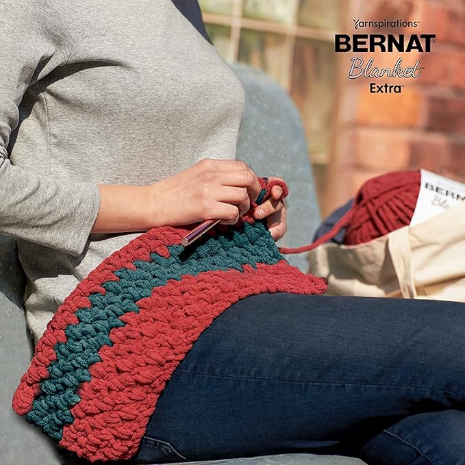 Bernat Blanket Extra Seaside Brights Yarn - 2 Pack of 300g/10.5oz - Polyester - 7 Jumbo - 97 Yards - Knitting/Crochet