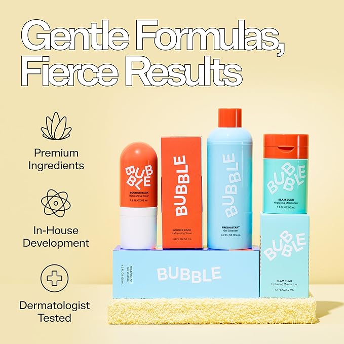 Bubble Skincare Cloud Surf Water Cream Face Moisturizer - Hydrating & Mattifying Moisturizer to Help Rebalance Oils and Minimize Pores with Celery Seed Extract - Suitable for Sensitive Skin (50ml)