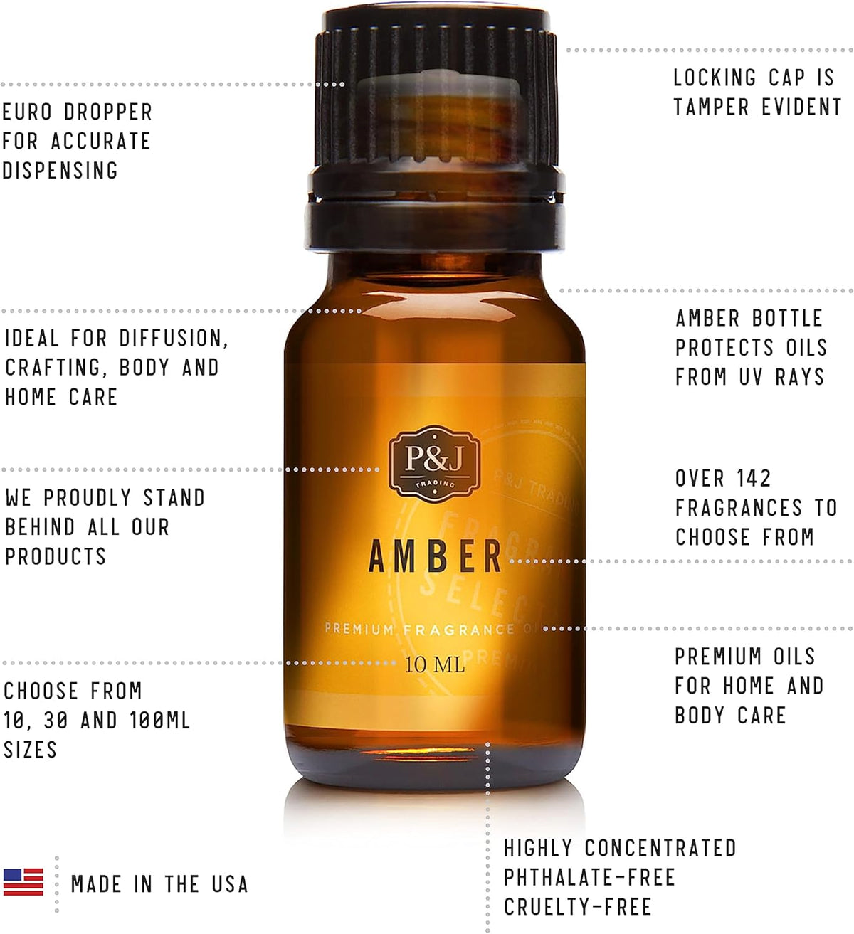 P&J Trading Fragrance Oil | Jasmine Oil 30ml - Candle Scents for Candle Making, Freshie Scents, Soap Making Supplies, Diffuser Oil Scents