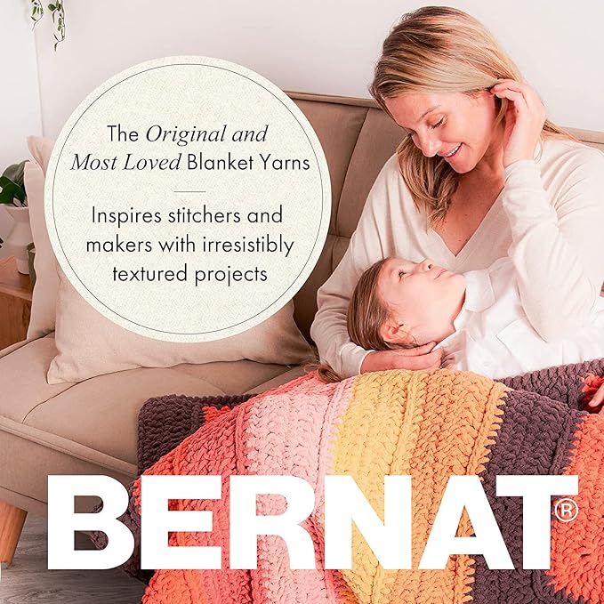 Bernat Blanket Extra Seaside Brights Yarn - 2 Pack of 300g/10.5oz - Polyester - 7 Jumbo - 97 Yards - Knitting/Crochet