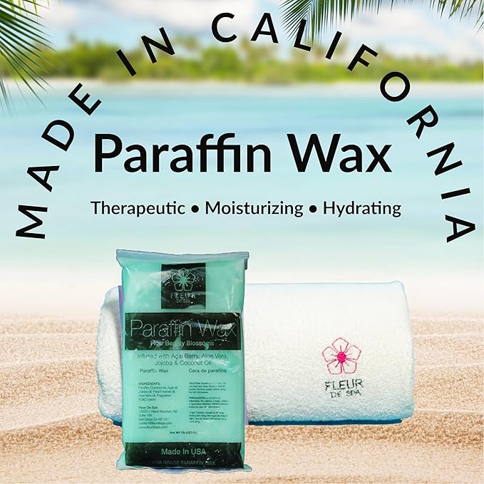Premium Paraffin Wax Refills - Made in USA - Enhanced and Rich Oil Infusion of Coconut and Jojobo for Luxurious Spa and Home Use on Hands and Feet