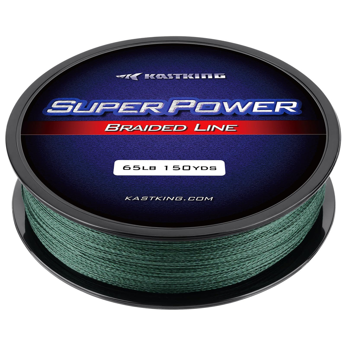 KastKing Superpower Braided Fishing Line, Moss Green, 8LB, 150 Yds