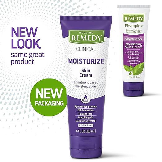 Medline Remedy Phytoplex Nourishing Skin Cream Moisturizer, 4 Fl. Oz (Pack of 2)