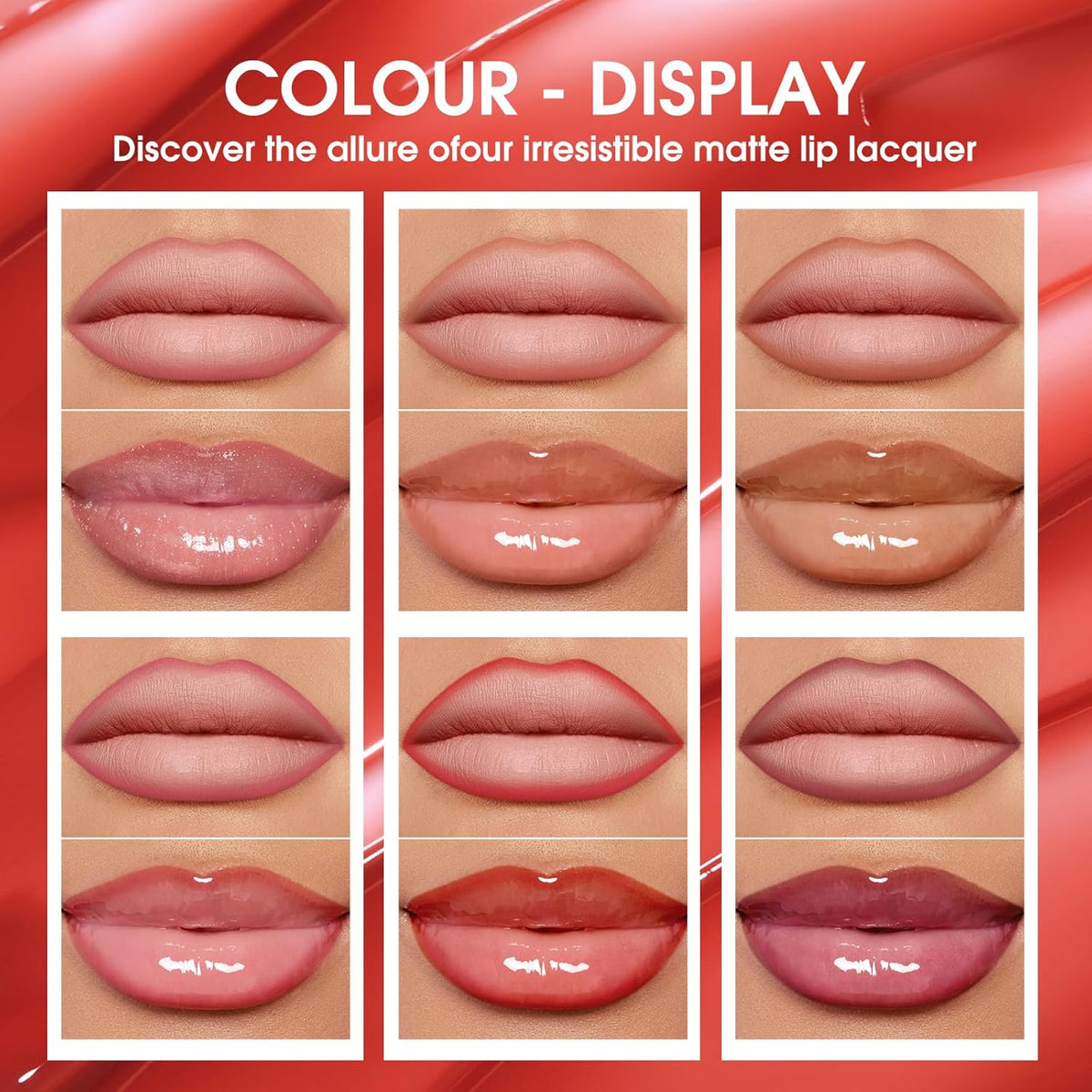 6pcs Hydrating Lip Oils + Lip Liner Pencil Lip Combo Sets, 24H Long-Lasting Lip Kit with Lip Liner and Gloss, Nourishing, Non-Sticky Tinted Stain Lip Gloss Plumping Lip Oil Set for Women(Set A)