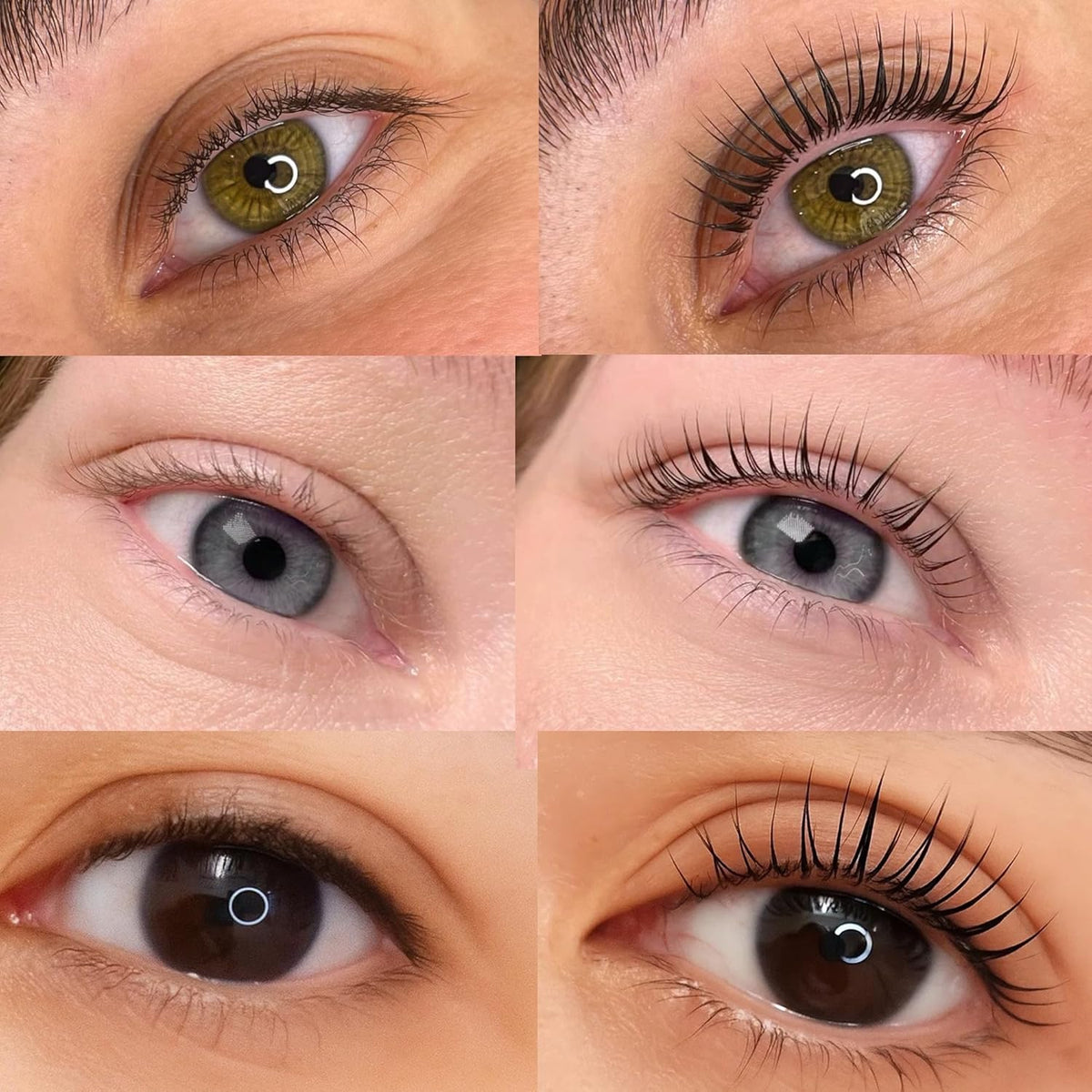 Korean Lash Lift Kit - 5 Sets Eyelash Curling Perm with Upgraded Glue, Easy for Beginner & Professional, Semi Permanent Perming Wave Suitable For Salon, Blue